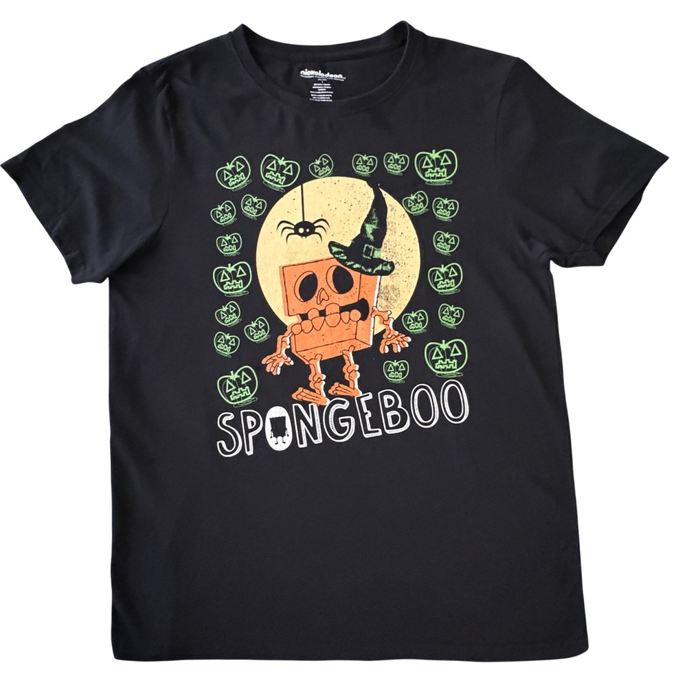 Nickelodeon SpongeBob SquarePants SpongeBoo Halloween T-Shirt Black Large